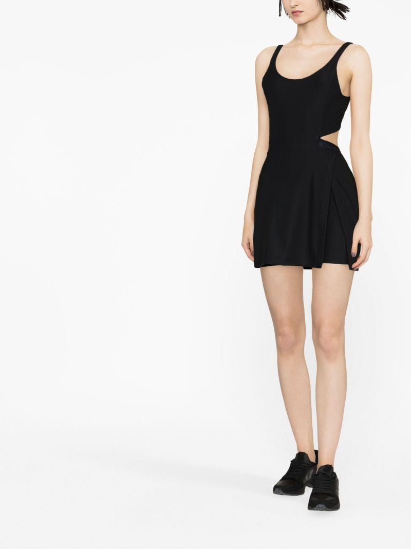 Black Court Cut-out Mini Dress