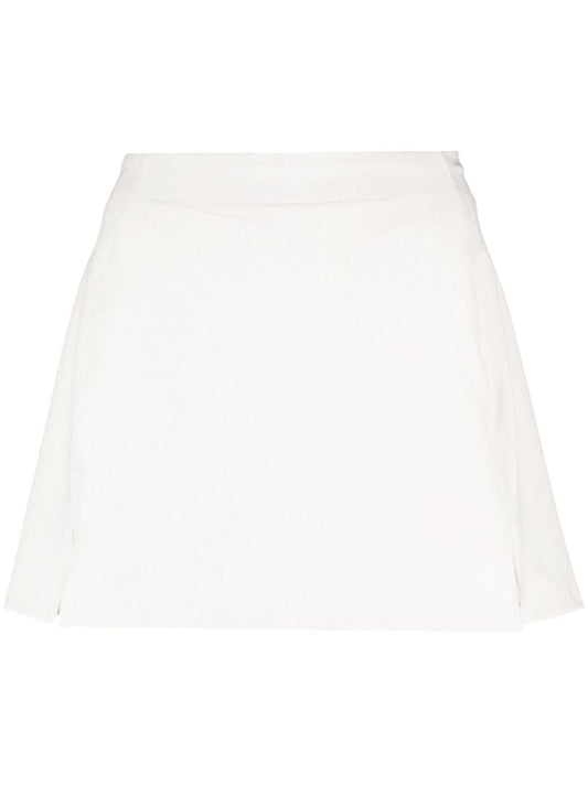 White Warmup 2.5" Skorts