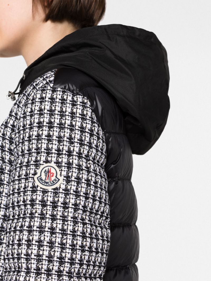 Black Remonay Tweed Down Jacket