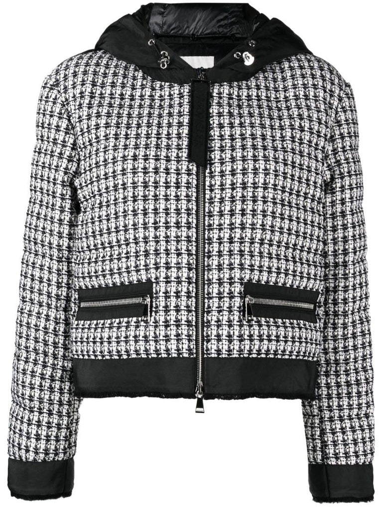 Black Remonay Tweed Down Jacket