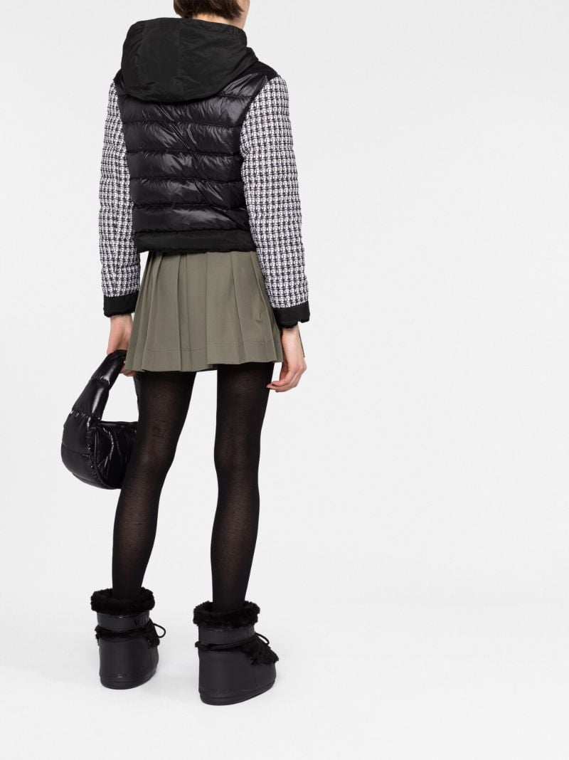Black Remonay Tweed Down Jacket
