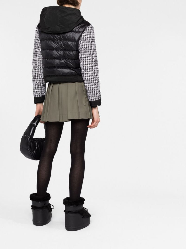 Black Remonay Tweed Down Jacket