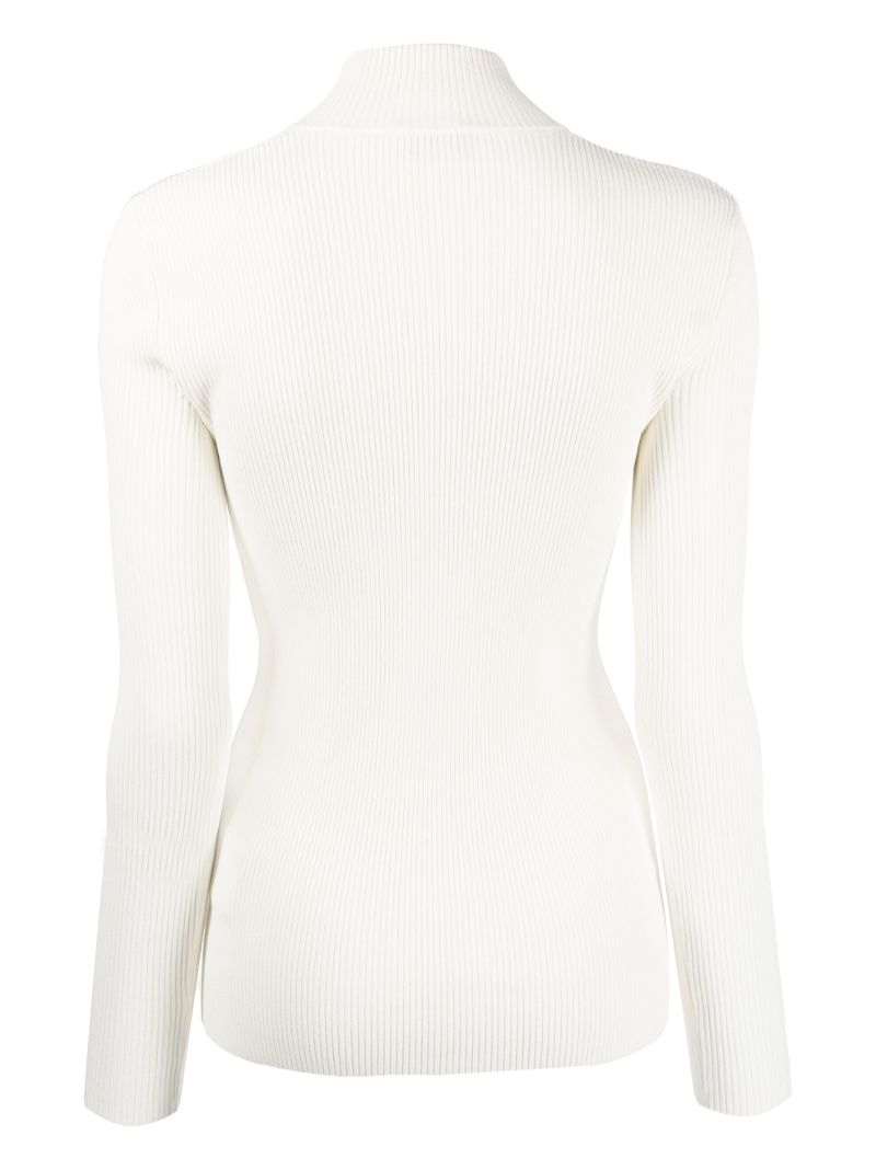 Neutral Ribbed Sweatshirt