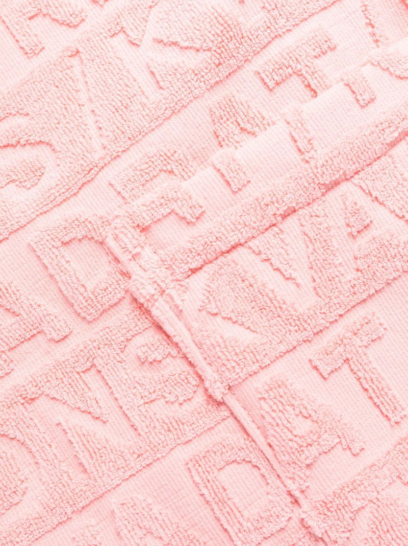 X Raf Simons Pink Logo Jacquard Robe