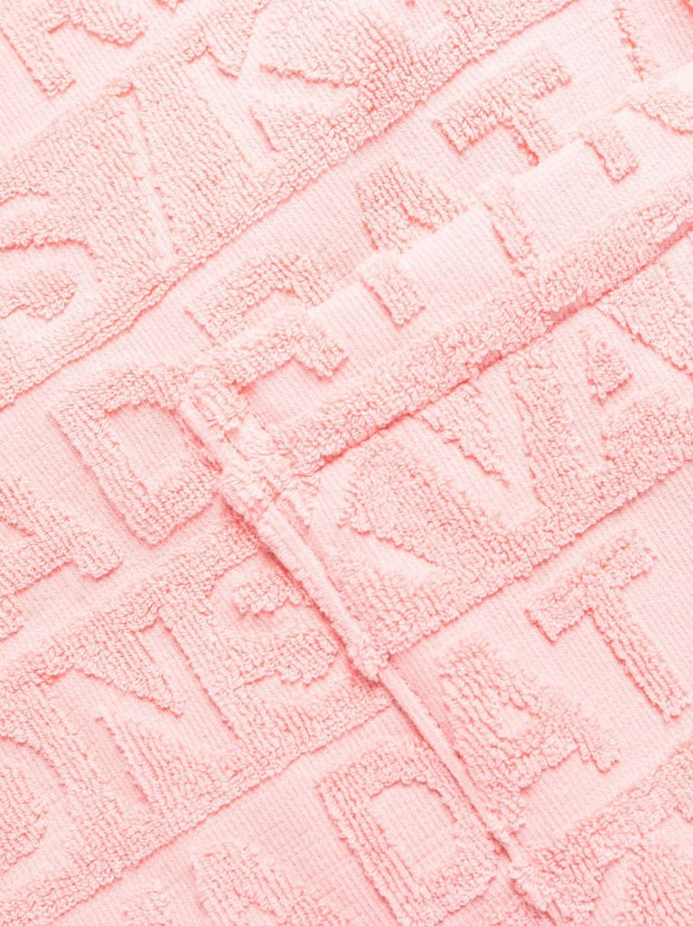X Raf Simons Pink Logo Jacquard Robe