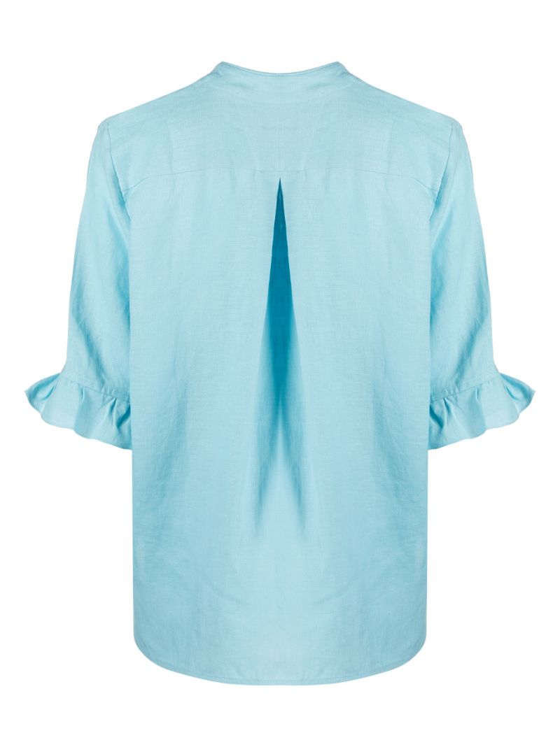 Blue Linen Lounge Set