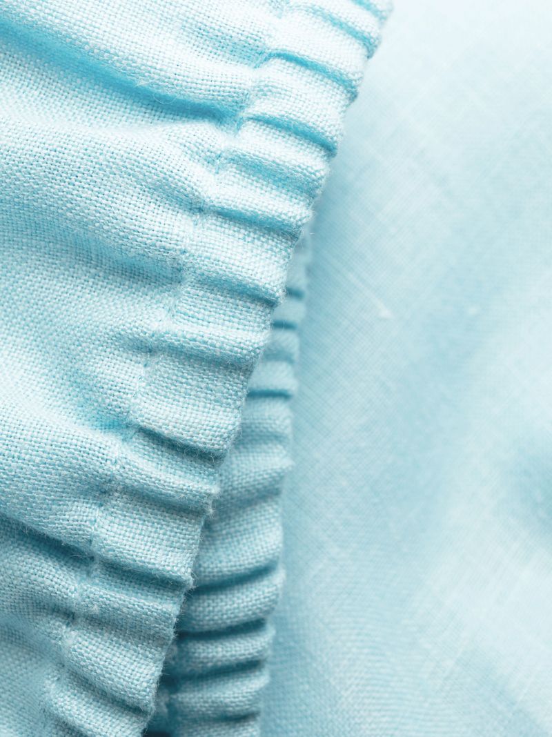 Blue Linen Lounge Set