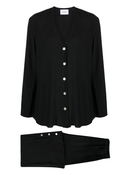 Black Never Iron Pyjamas