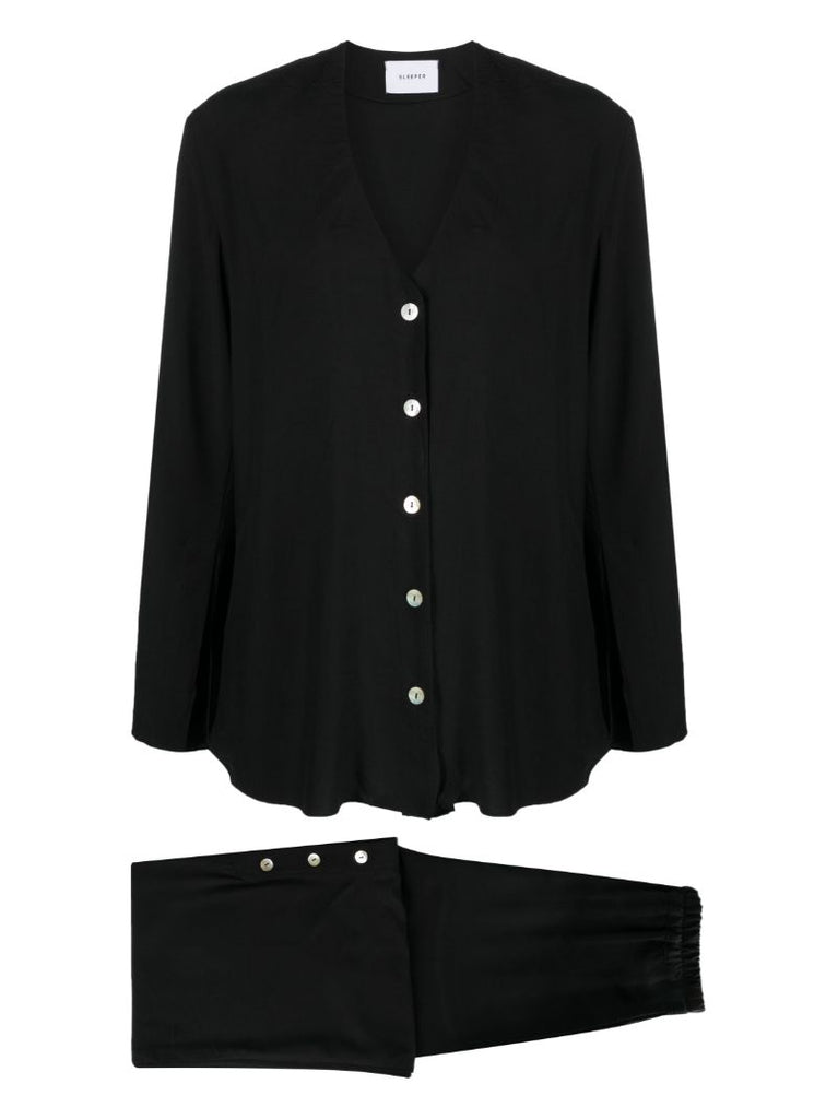 Black Never Iron Pyjamas