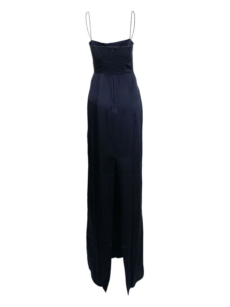 Blue Frankie Silk Maxi Dress