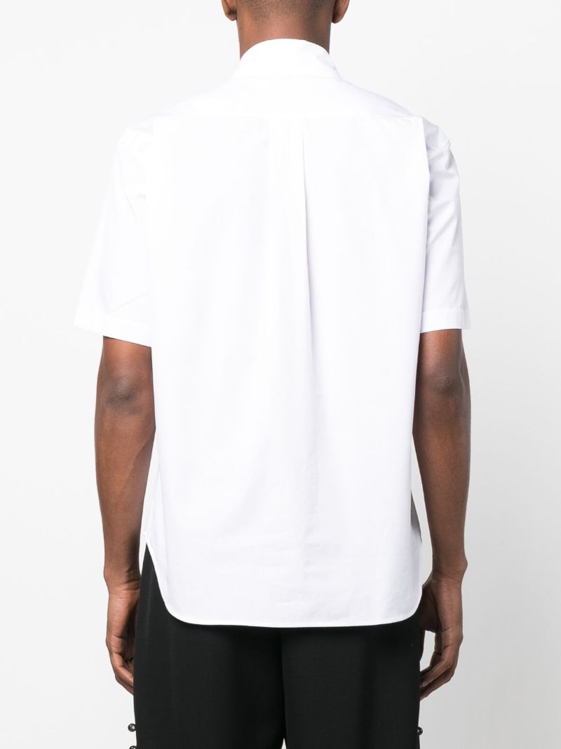White Bow AppliquÃ_x0083_Â© Short-sleeve Shirt