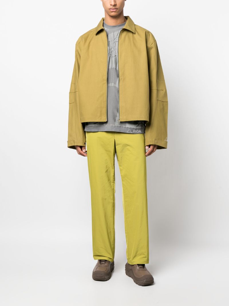 Yellow Wide-leg Trousers