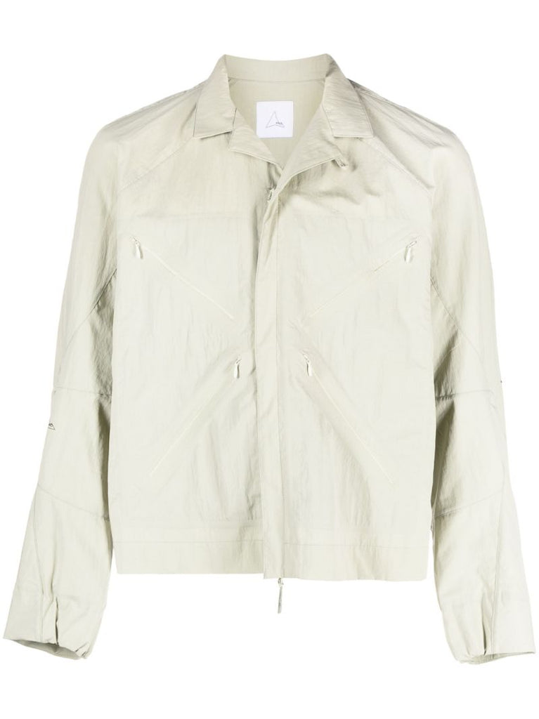 Neutral Camp Collar Shirt Jacket