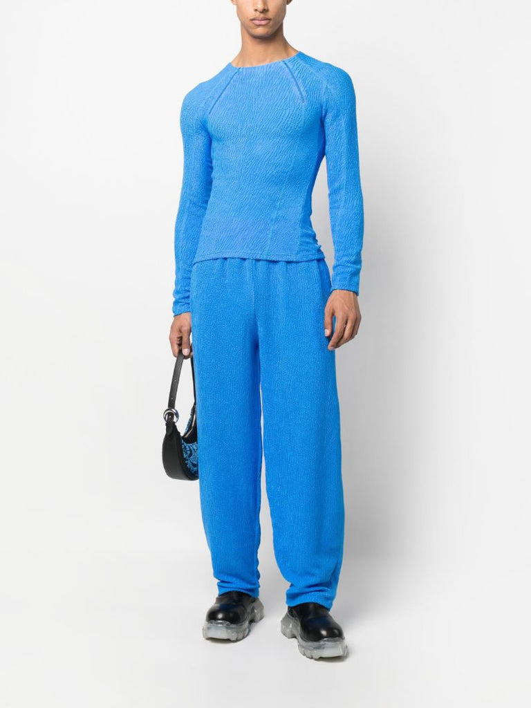 Blue Deema Textured Jumper