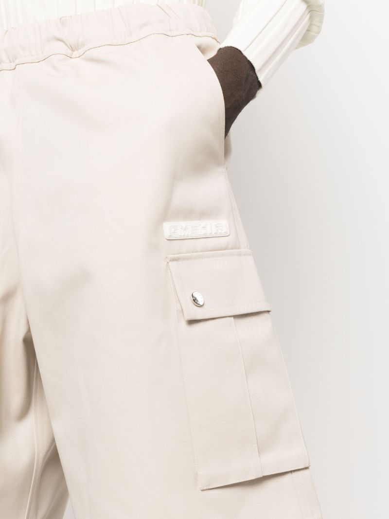 Neutral Cargo Bermuda Shorts