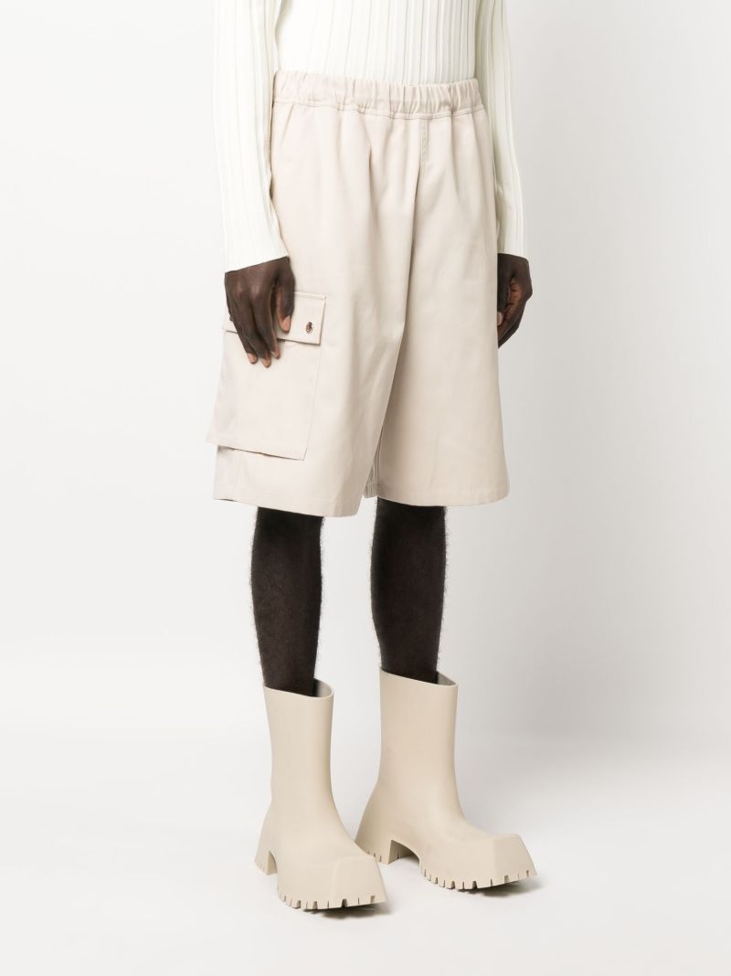 Neutral Cargo Bermuda Shorts