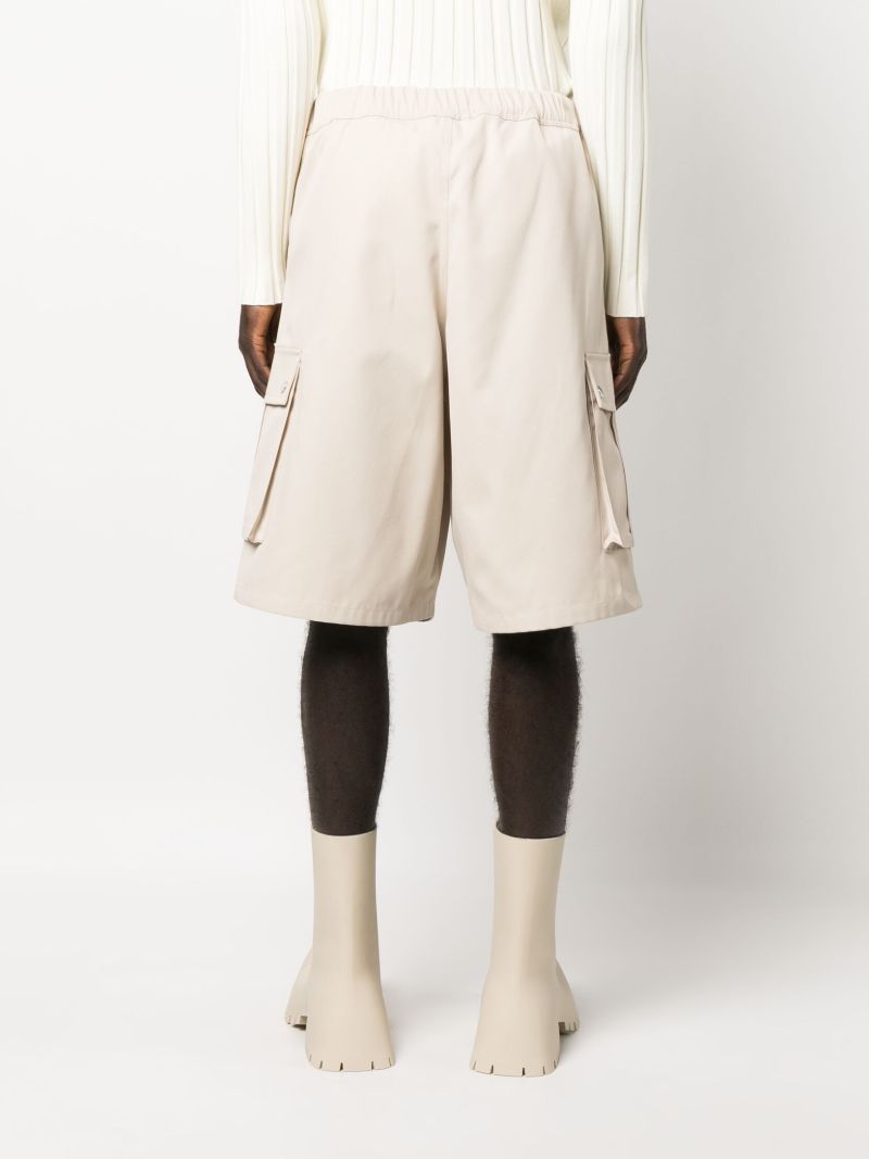 Neutral Cargo Bermuda Shorts