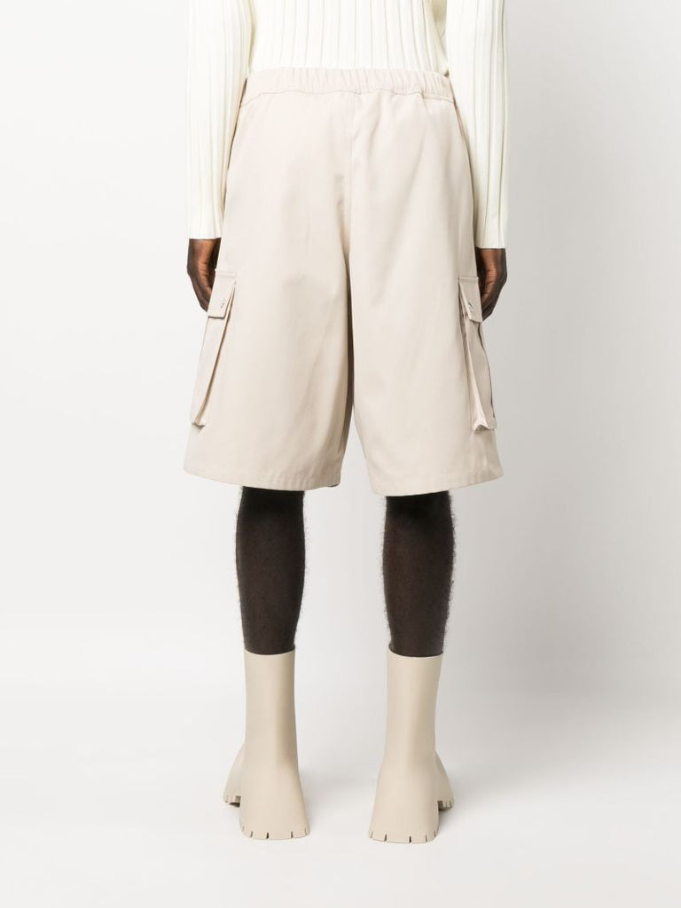 Neutral Cargo Bermuda Shorts