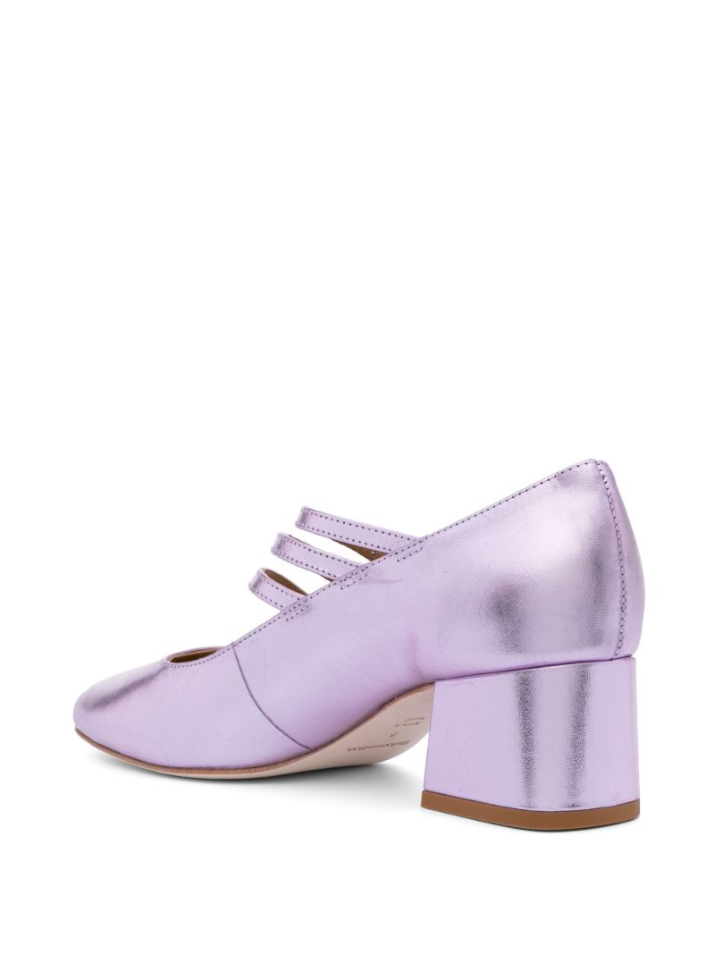 Purple Mimi 50 Leather Pumps