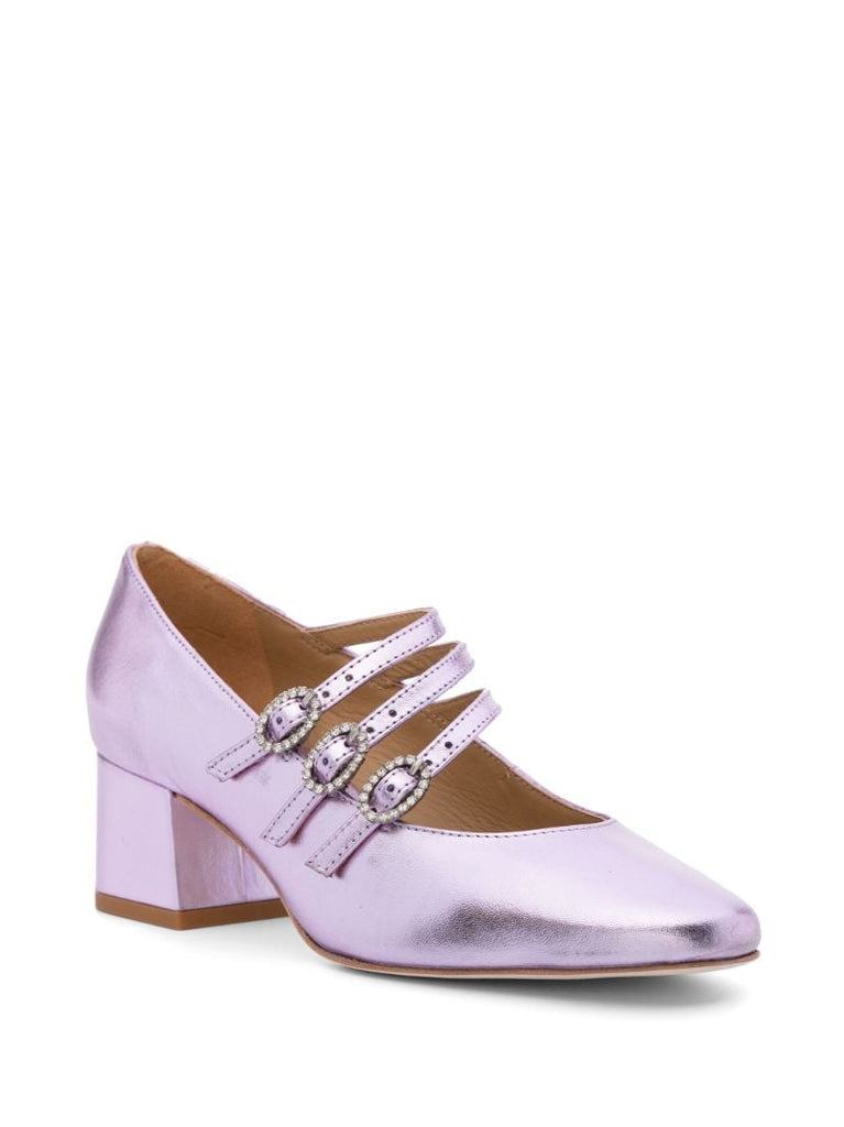 Purple Mimi 50 Leather Pumps