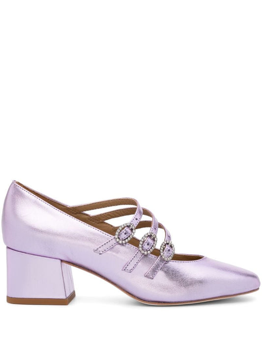 Purple Mimi 50 Leather Pumps