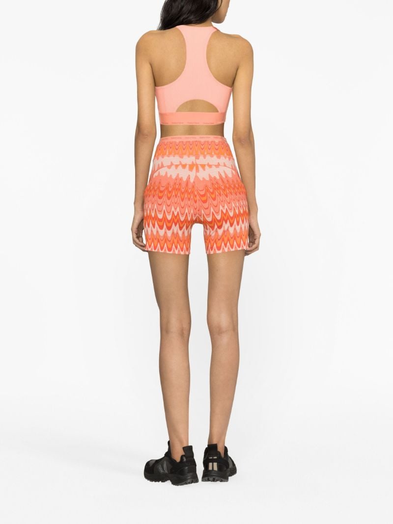 Orange Doing Things Thrive Printed Sports Bra