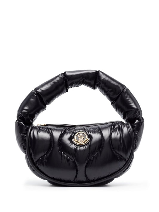 Black Delilah Quilted Shoulder Bag