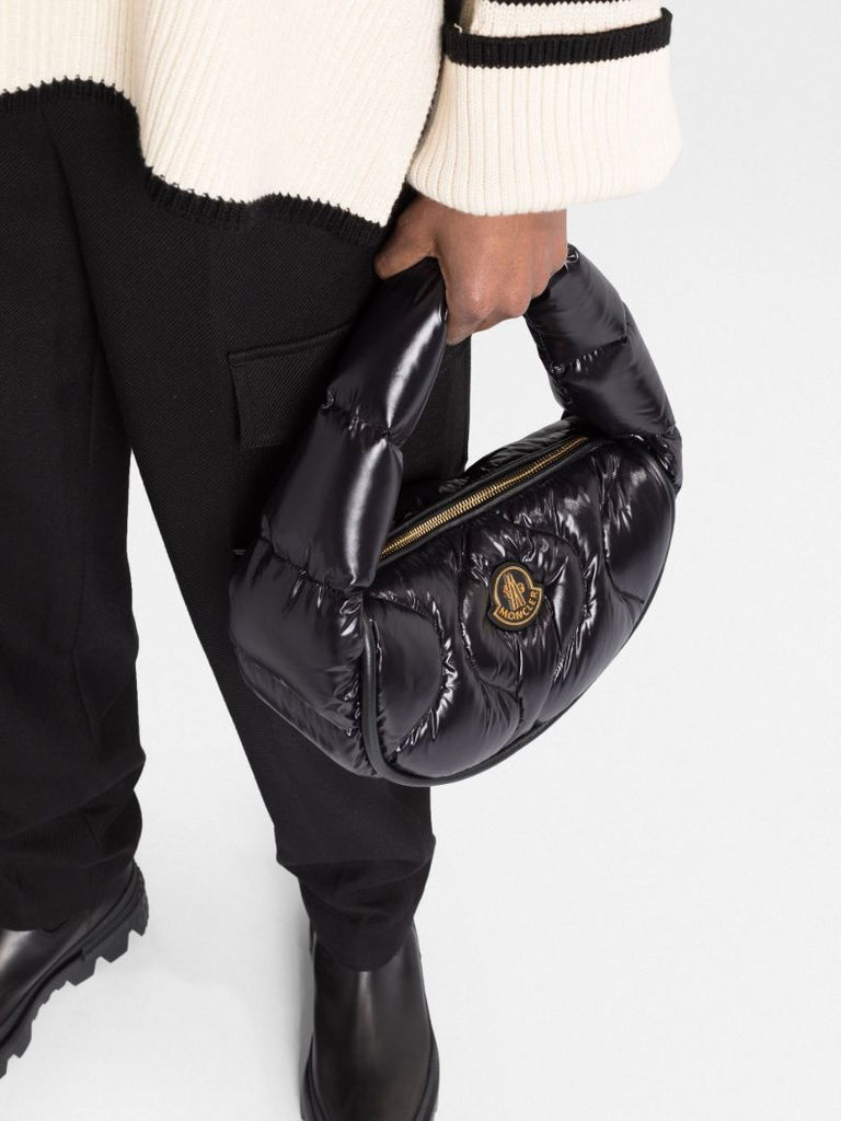 Black Delilah Quilted Shoulder Bag