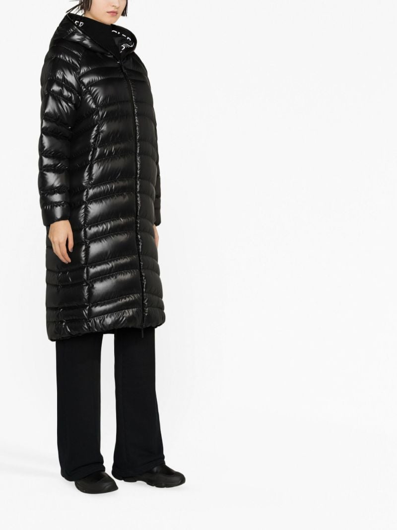 Black Apogon Long Padded Coat