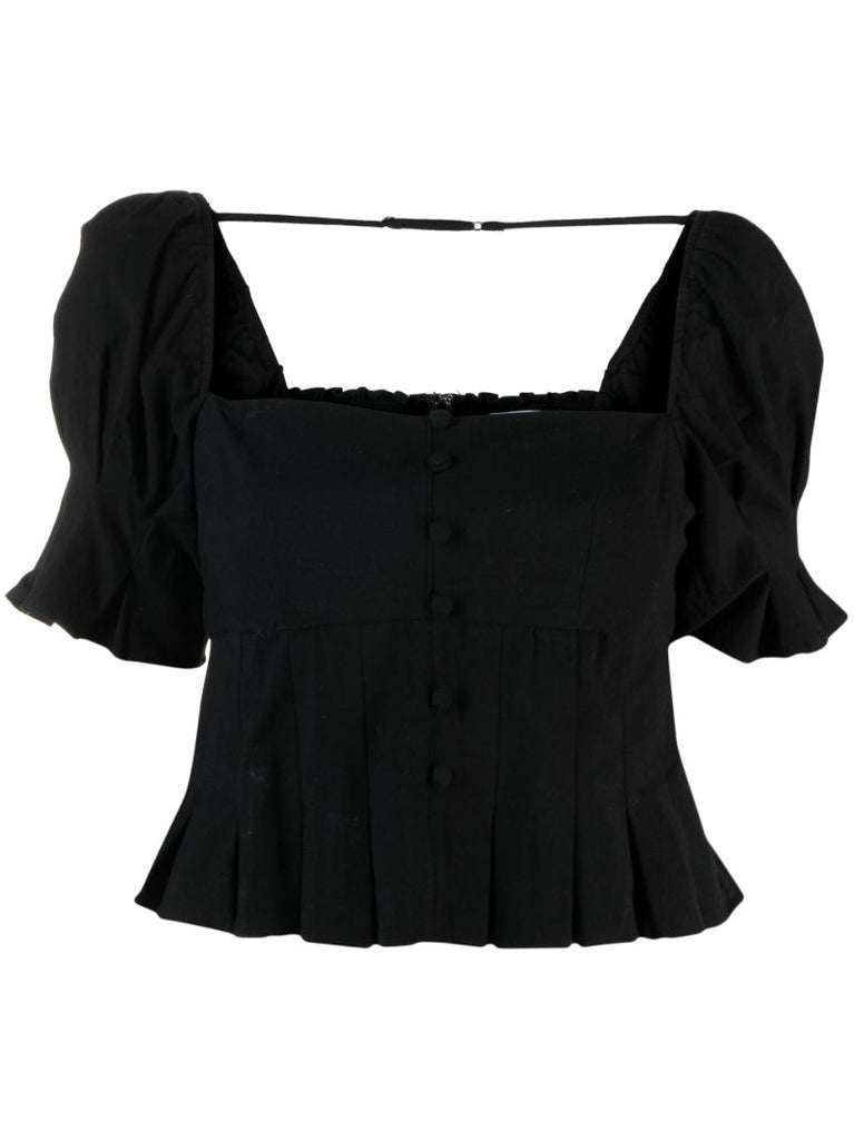 Black Talina Organic Cotton Top