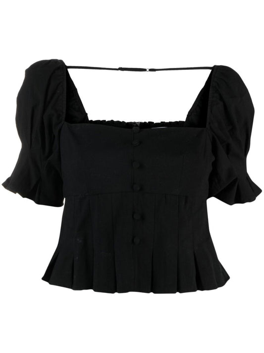 Black Talina Organic Cotton Top