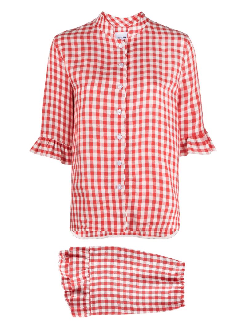 Red Gingham Lounge Set