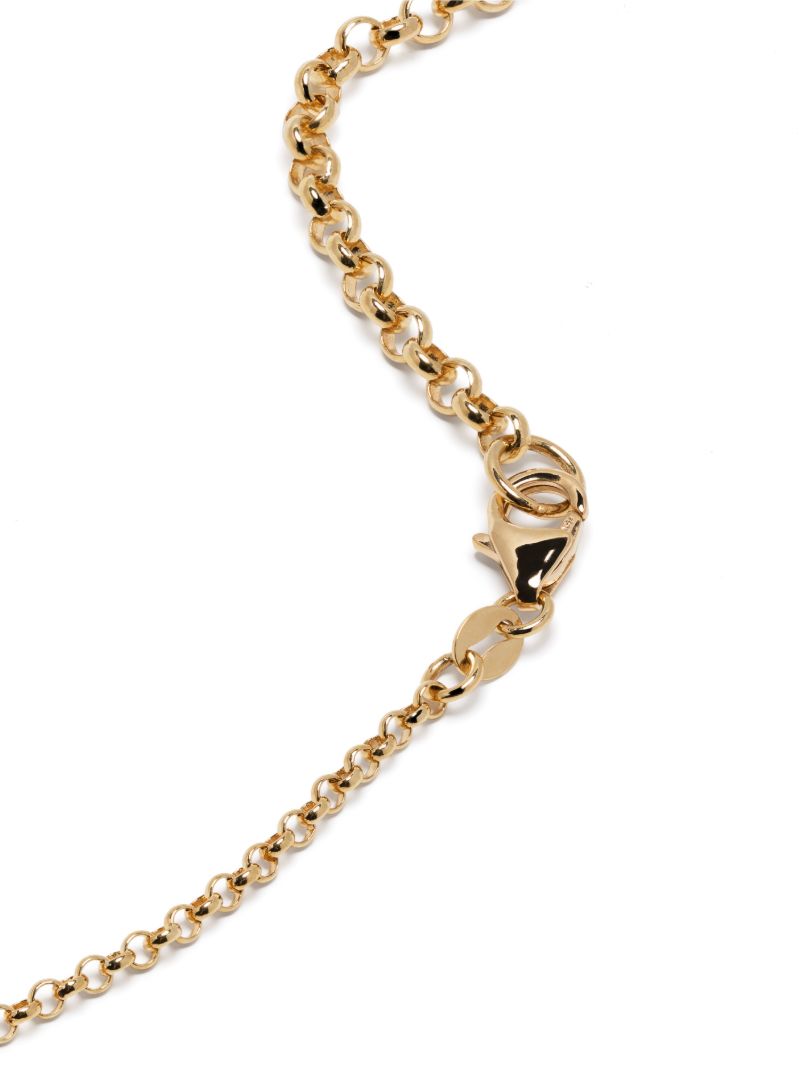 18k Yellow Gold Strength Love Story Medium Belcher Diamond Chain Necklace