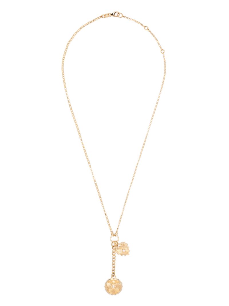 18k Yellow Gold Mini Strength True Love Mix Belcher Diamond Chain Necklace