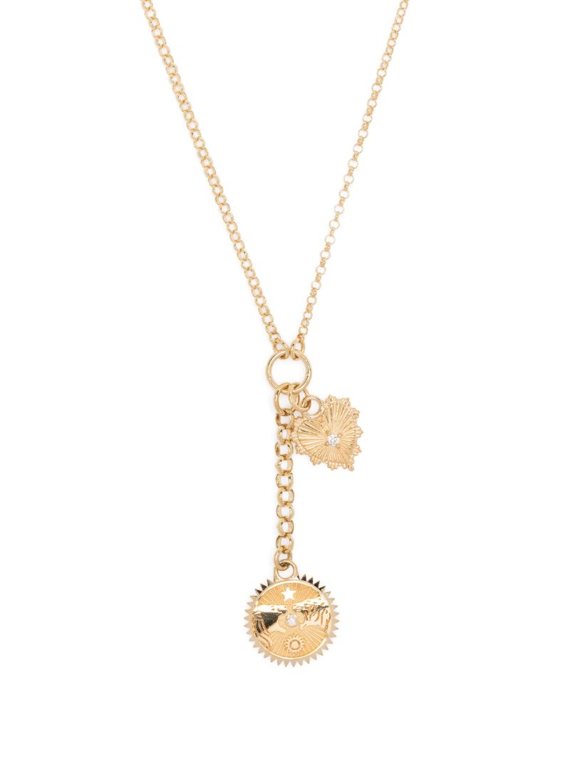 18k Yellow Gold Mini Strength True Love Mix Belcher Diamond Chain Necklace