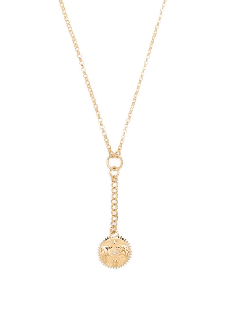 18k Yellow Gold Baby Strength Mix Belcher Diamond Necklace