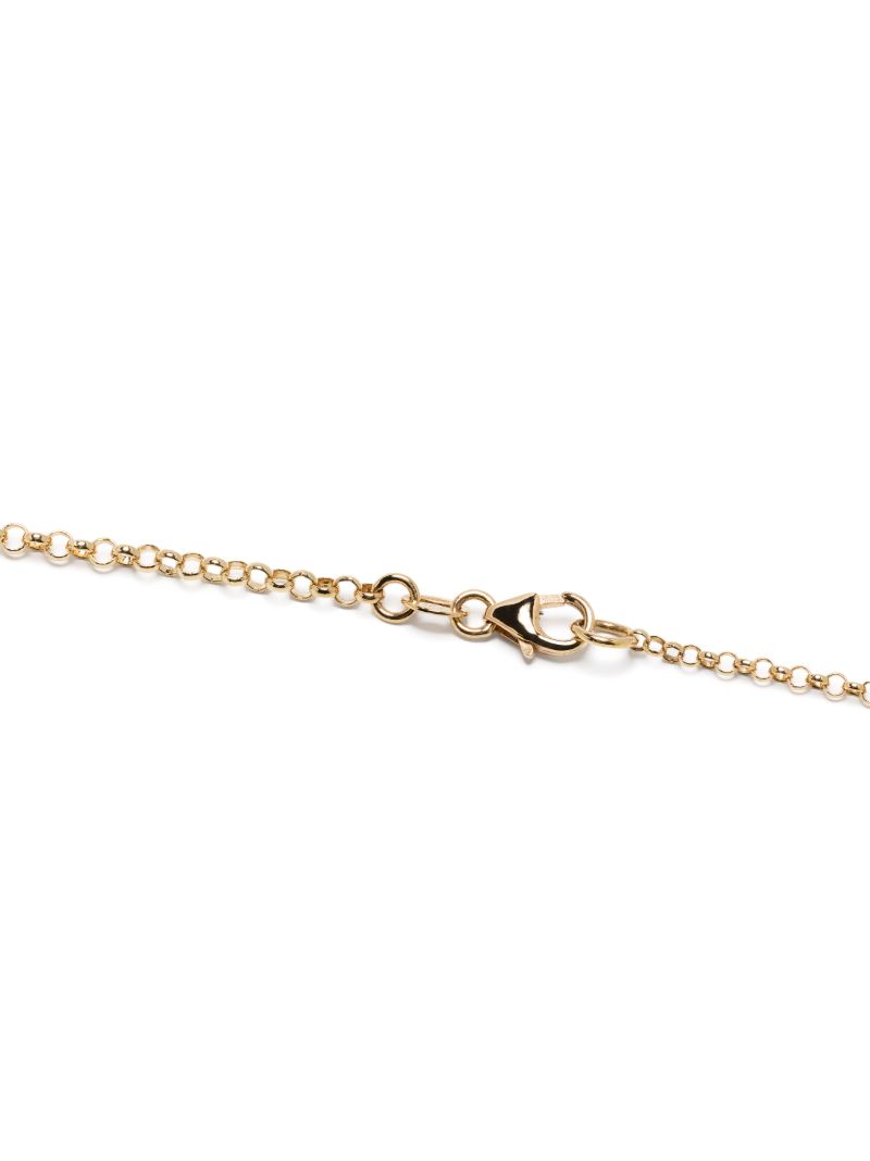 18k Yellow Gold Baby Strength Mix Belcher Diamond Necklace