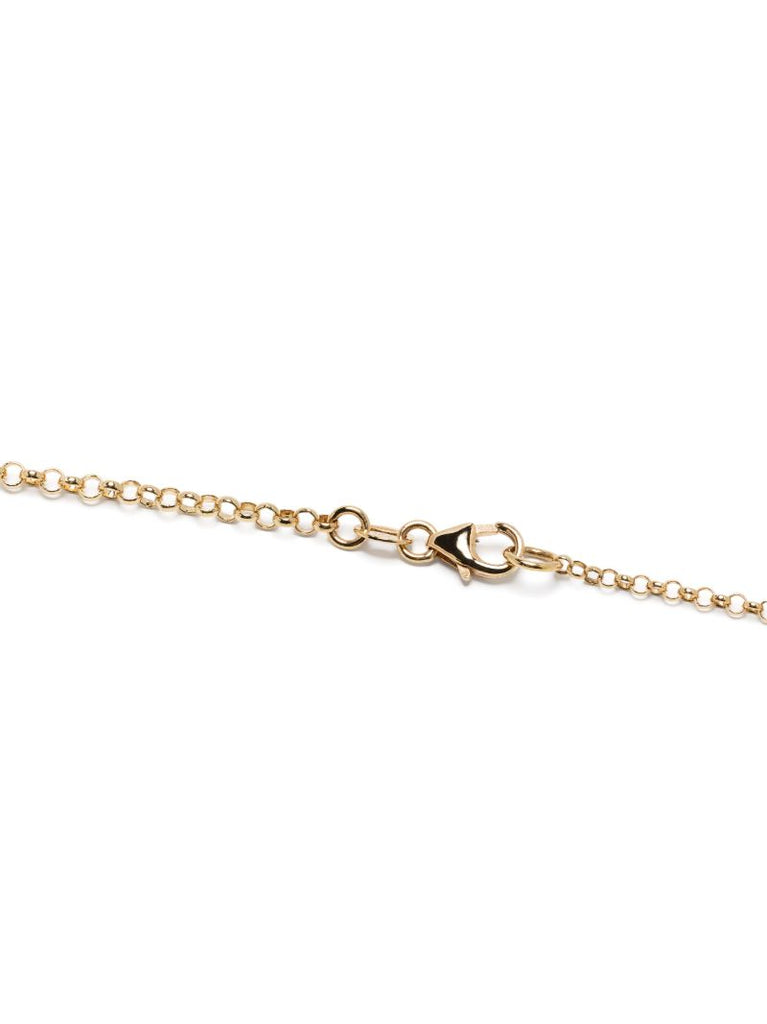 18k Yellow Gold Baby Strength Mix Belcher Diamond Necklace