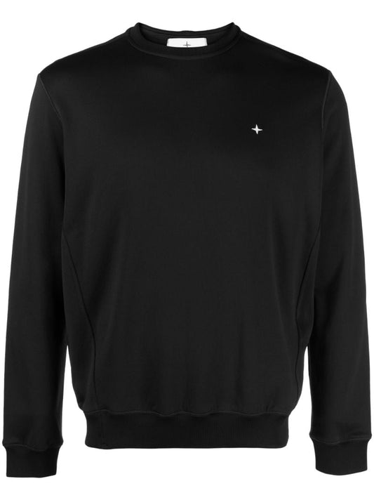Black Logo-print Cotton Sweatshirt