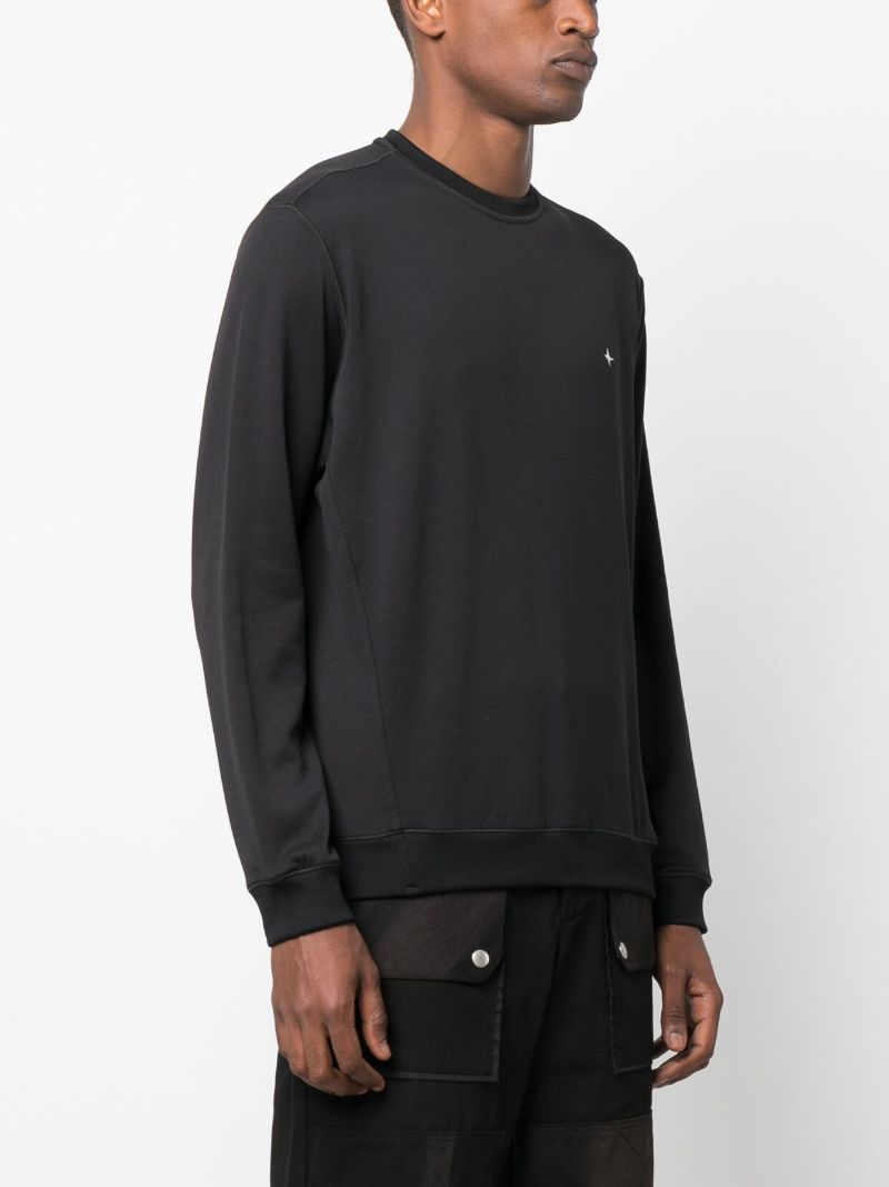 Black Logo-print Cotton Sweatshirt