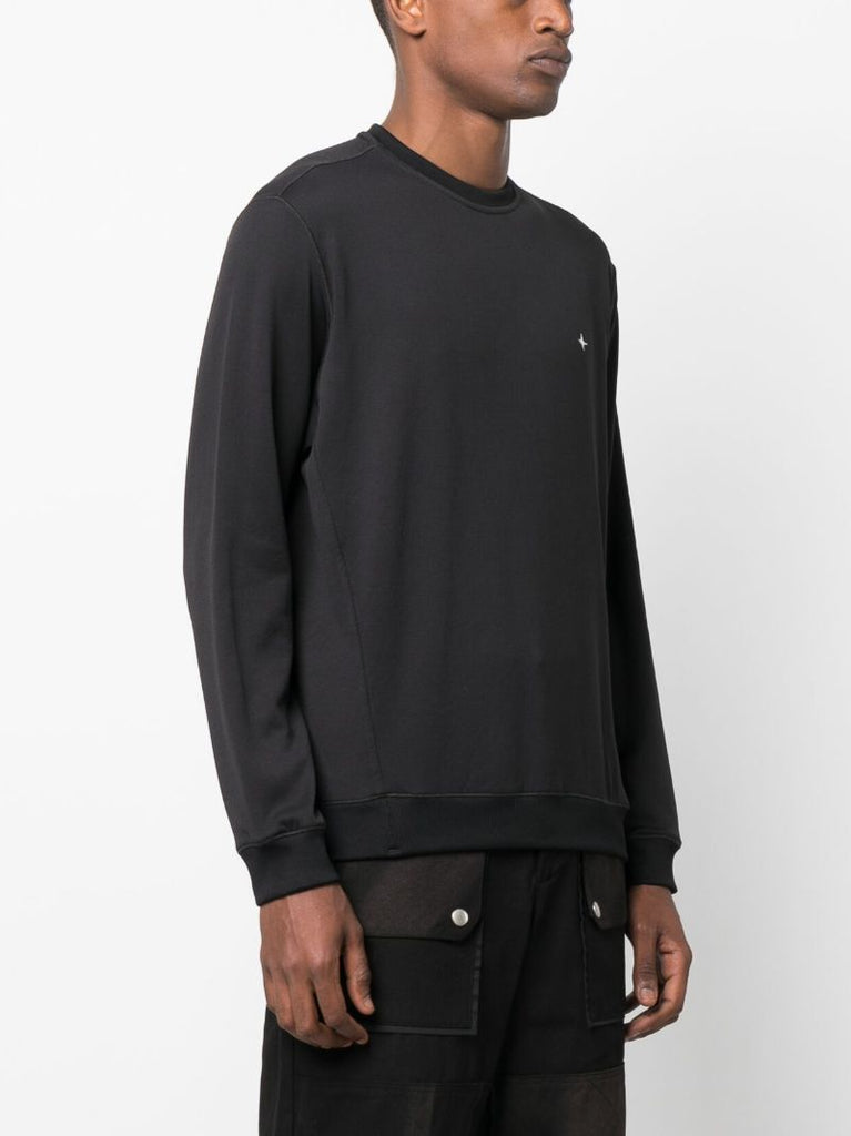 Black Logo-print Cotton Sweatshirt