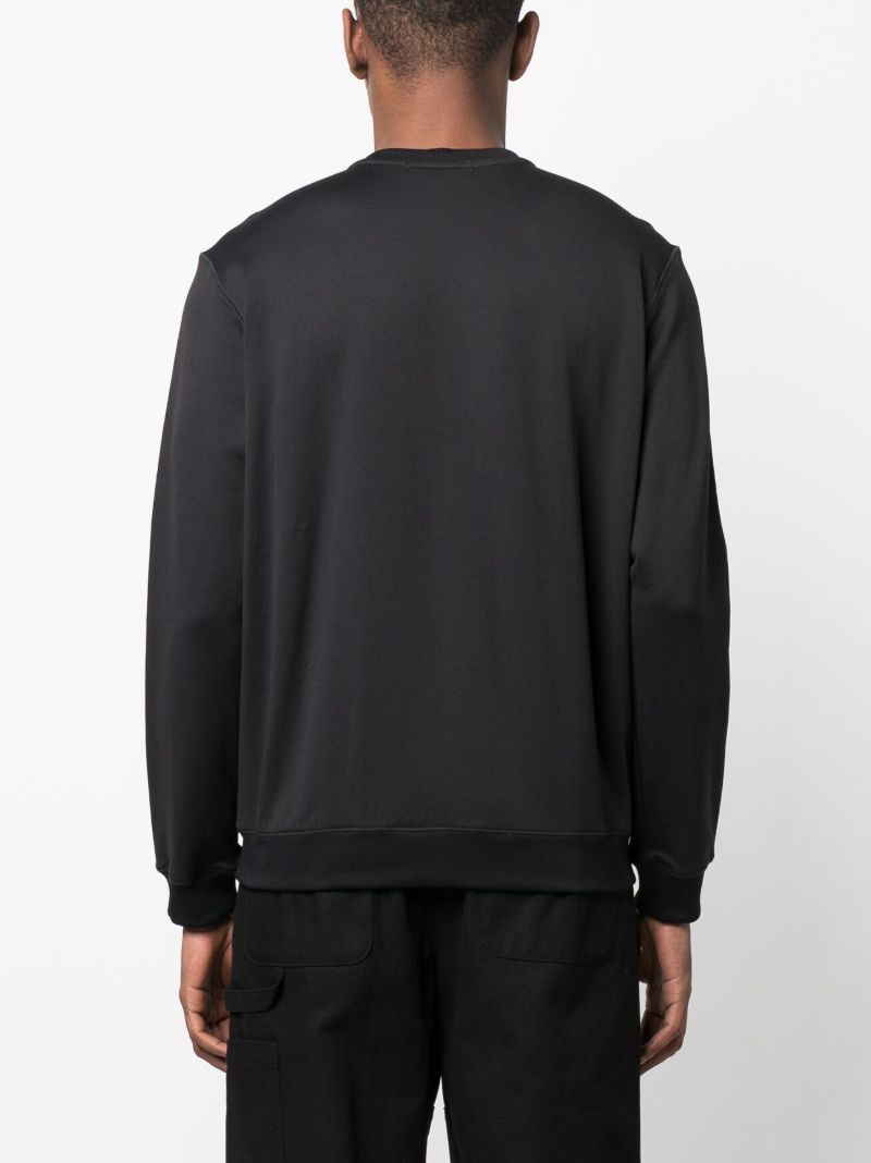 Black Logo-print Cotton Sweatshirt