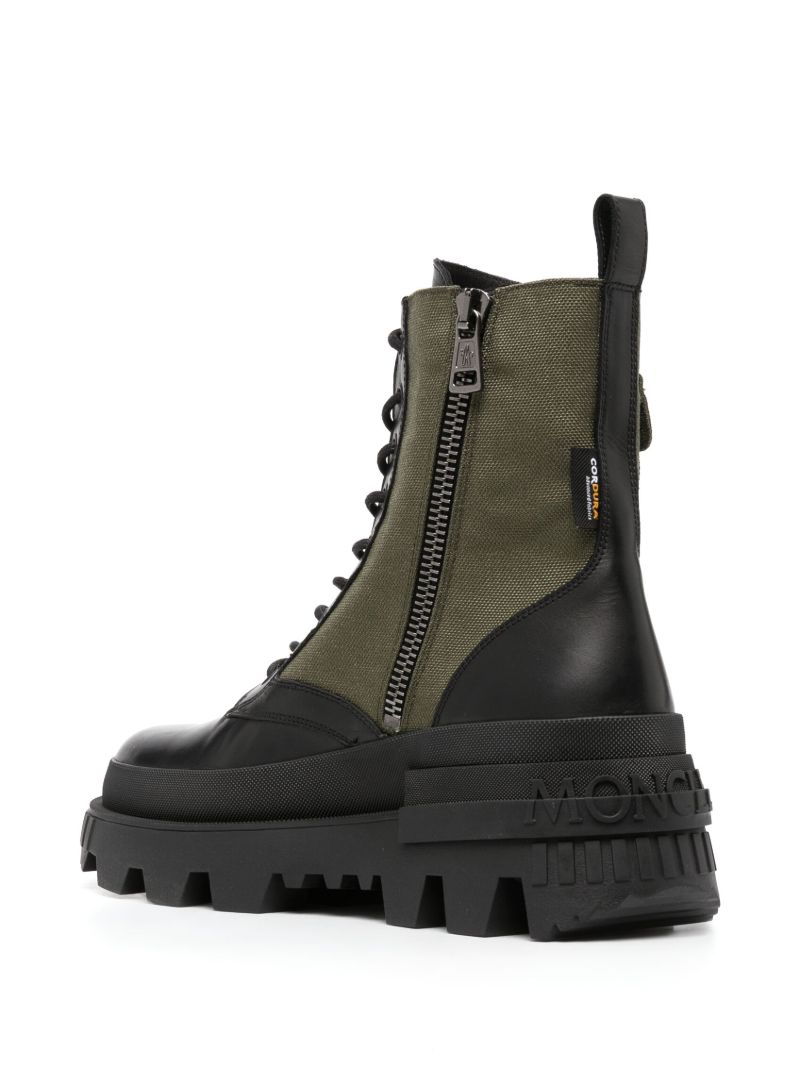 Black Konture Pocket Lace-up Boots