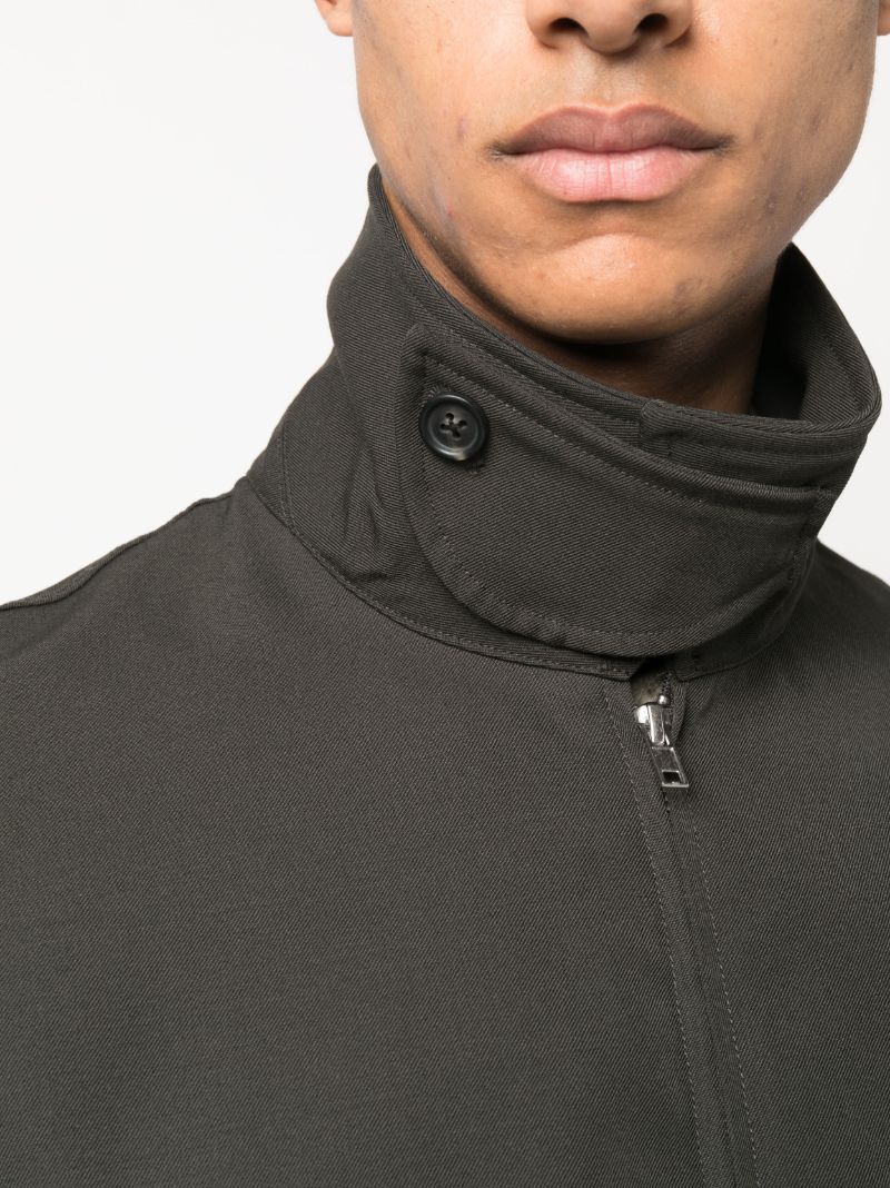 Green Twill Bomber Jacket