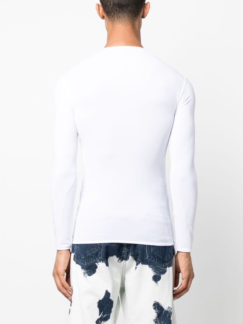 White Bow-appliquÃ_x0083_Â© Long-sleeved T-shirt