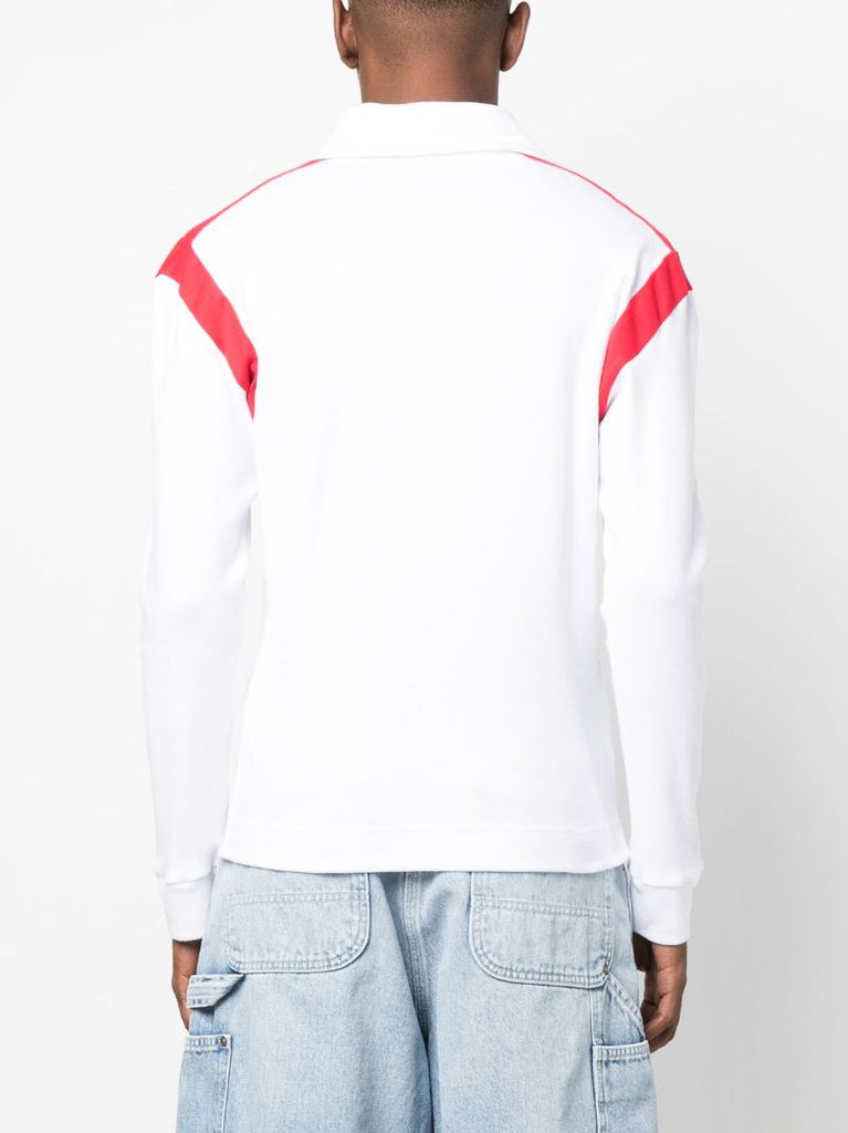 White Long-sleeve Polo Shirt