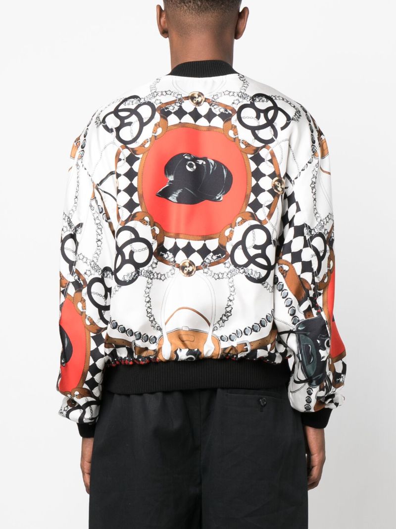 Multicolour Printed Bomber Jacket