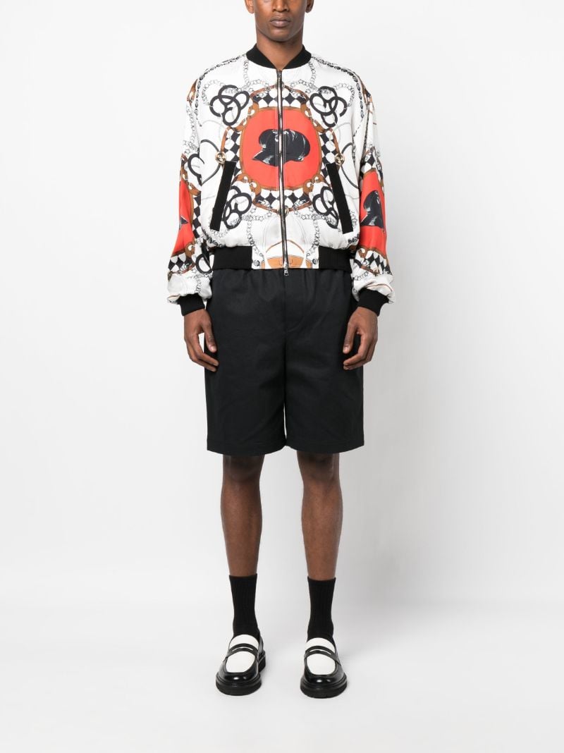 Multicolour Printed Bomber Jacket