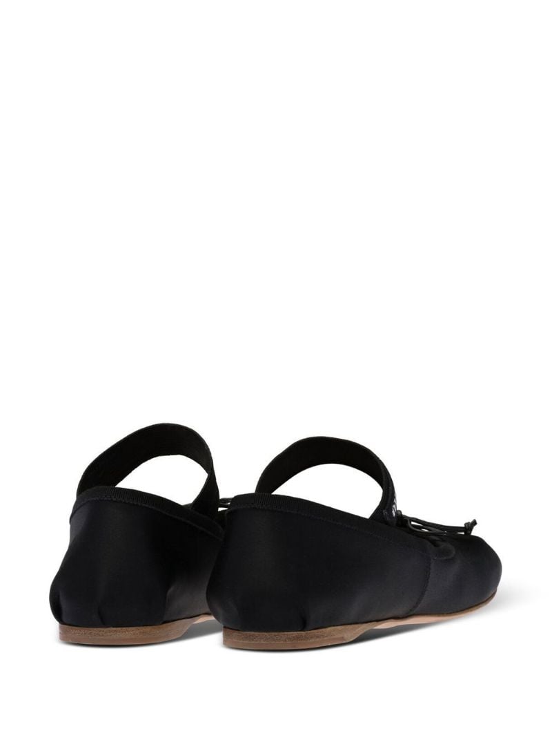 Black Satin Ballet Pumps