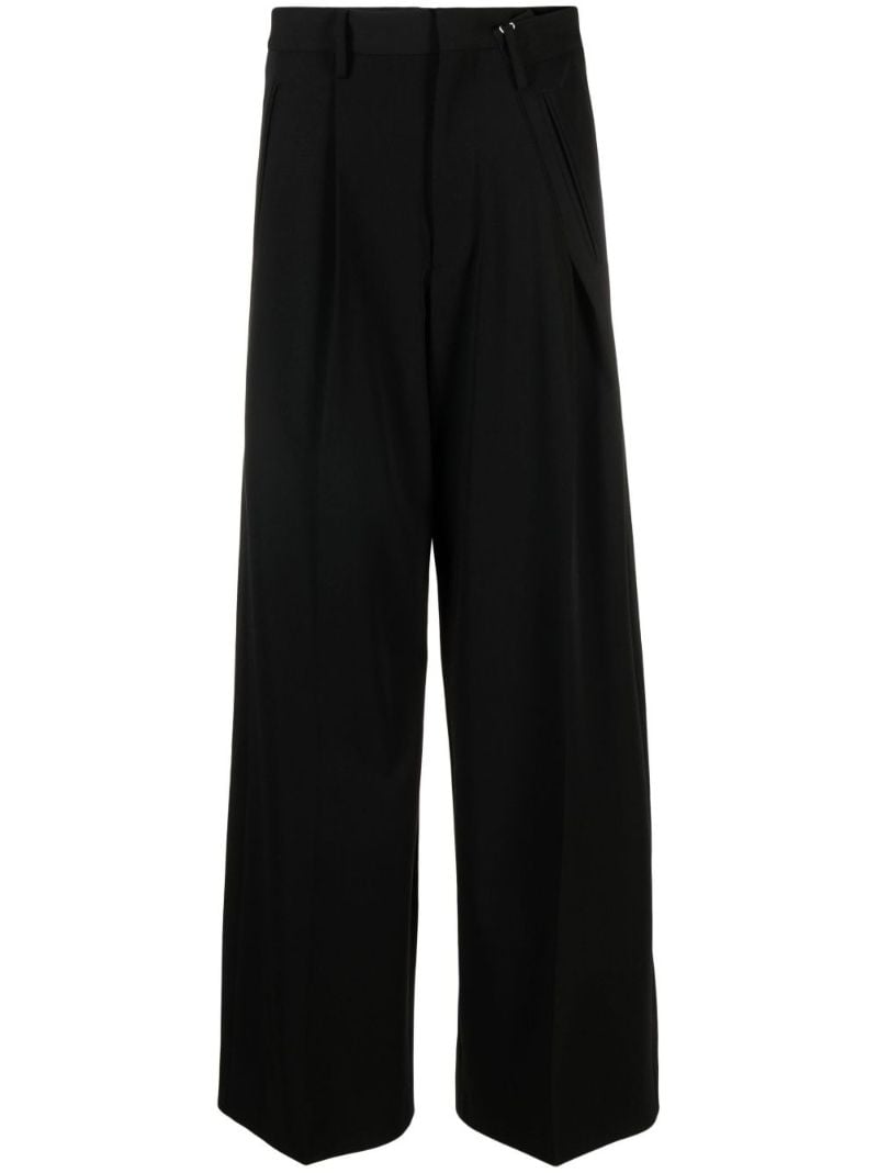 Black High Waist Wide-leg Trousers